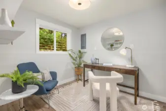 This extra room on the lower level makes the perfect spot for a home office or craft/hobby room.