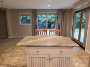 Island with storage lower kitchen