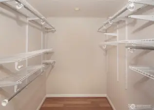 Fantastic closet space!