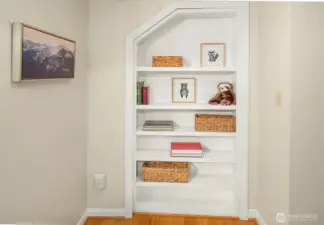 Is that a bookshelf in the hallway? Oh wait…