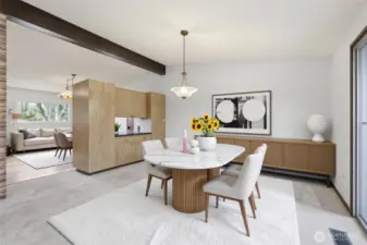 Virtually Staged furniture Ideas for diningroom.