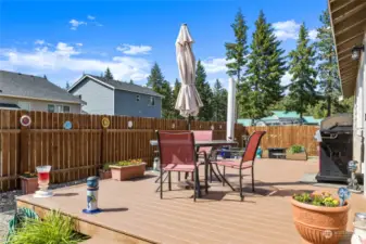 Blue skies for days in Cle Elum, this deck is the perfect spot to soak in the rays.