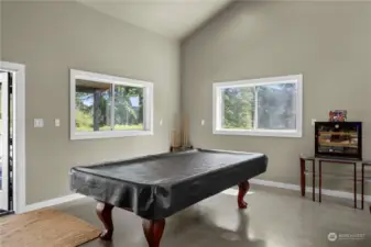 Plenty of room to even have a pool table for all of your parties.