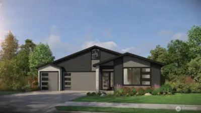 Rendering of home to be built. New plan so no photos yet.