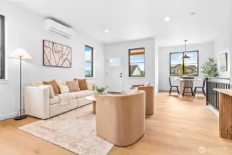 Notice all of the windows bringing in lots of natural light!