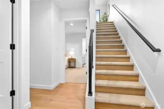 Notice that even the risers have lvp giving it that extra touch!