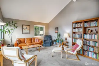 Vaulted ceiling sets the stage