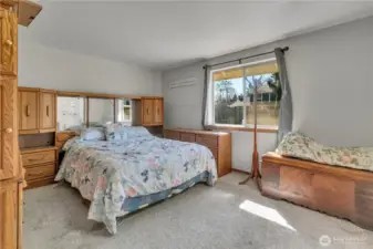 The spacious primary bedroom has it's own ensuite bathroom plus abundant natural light.