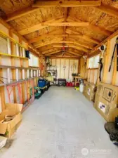 Inside of Shed