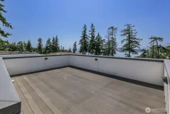 Plenty of space for a gas fireplace and your out door furniture.