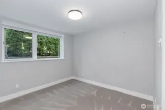 The lower level guest bedroom.