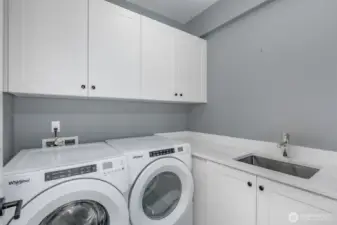 Full size utility room.