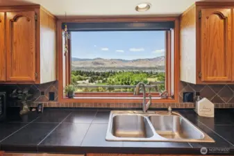 Kitchen sink with a VIEW