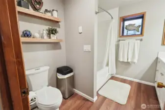 Full updated bath on lower level