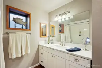 Full updated bath on lower level