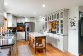 Gourmet kitchen with stainless-steel appliances and plenty of space to cook and gather.