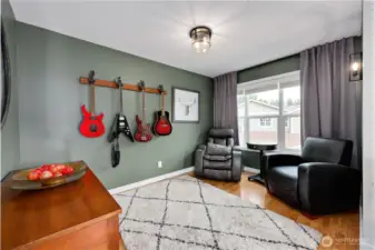 One of the spacious living areas, just off kitchen.