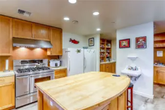 Community kitchen.