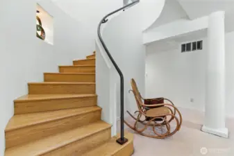 Stairs leading to bonus room