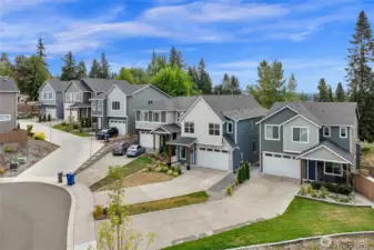 Shot showing extended driveway