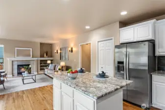 Kitchen with island
