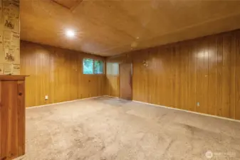 Converted garage to extra space