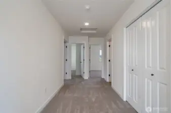 Upstairs Hallway - Features and colors may differ.