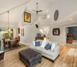 The open floor plan provides a lot of flexibility for entertaining. The Dining table can be extended into the living area for large gatherings.