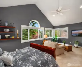 Relax in this spacious primary with room for a separate sitting area.