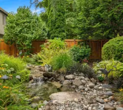 The sound of the waterfall is mesmerizing.