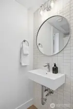 Half bath off the kitchen.