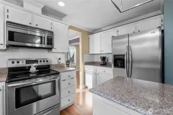 Upgraded stainless steel appliances
