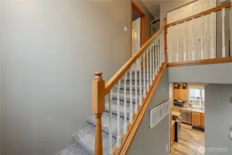 Ascend your stairs, drenched in natural light