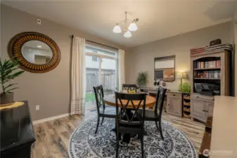 Formal Dining gazes out to your Fenced Backyard. Enjoy Summer Breezes, Dine Al Fresco!