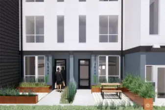 The inviting entrances at Lotus II are framed by landscaped courtyards, creating a warm welcome for residents and guests. Enjoy the blend of greenery and modern design right at your doorstep.