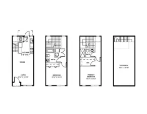 Explore the spacious floor plans at Lotus II. Each home is designed with functionality and comfort in mind, featuring open living areas, well-appointed bedrooms, and a stunning rooftop deck perfect for entertaining. Find your ideal fit in Whittier Heights.