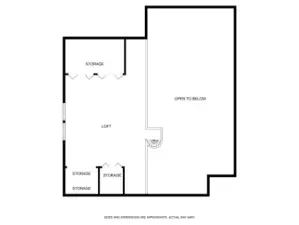 Upper level Floorplan