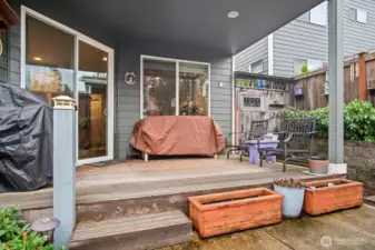 Back patio sitting area