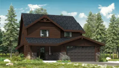 Semi-Custom Monroe Front Exterior - Rendering