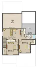Upper level rendering