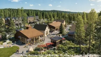 Artist Renderings for the new Suncadia Social Retail Village