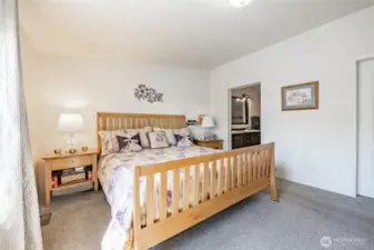 Primary bedroom with large closets and en-suite.