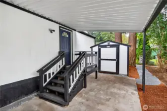 Back storage shed