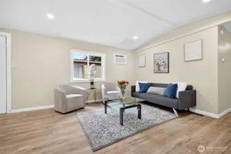 Ample living room