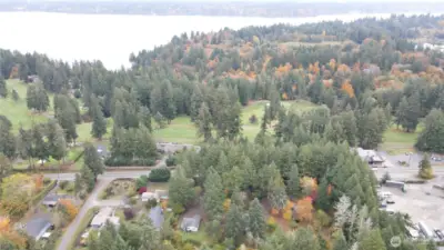 You can see the golf course & Puget Sound in the arial.