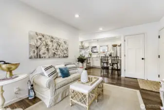 Another view of living/dining/kitchen area