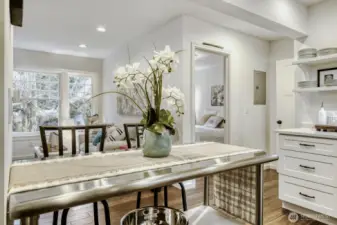 Smart floorpan.. Many condos in this era have open one bedrooms.. this has. true one bedroom