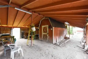 Inside Carport/barn