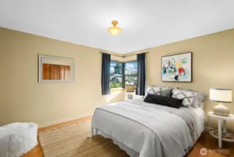 1 of 2 bedrooms on the main floor.