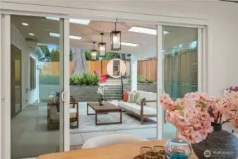 Dining looking to patio